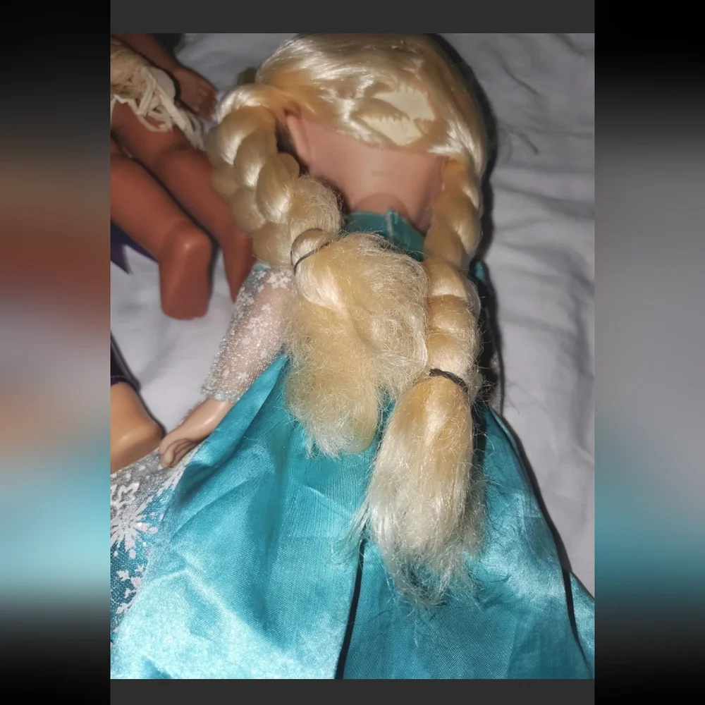 :*3 toddler Disney Princess Doll Baby 13" singing Frozen Elsa Moana & DC batgirl - Picture 8 of 15